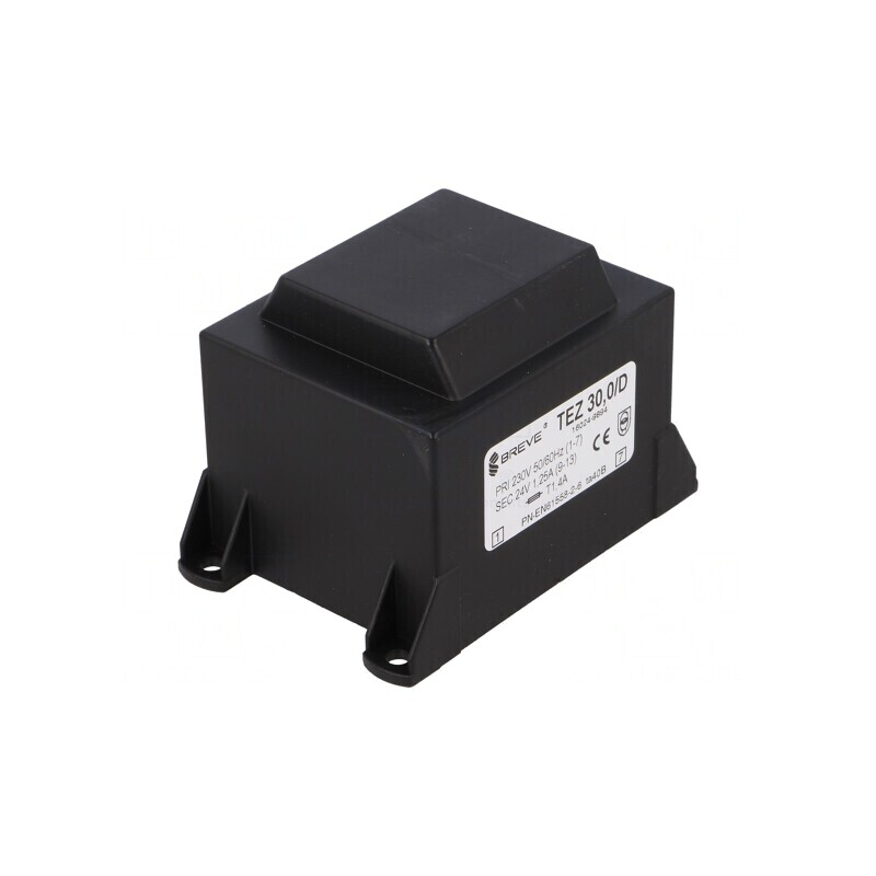 Transformator Încapsulat 30VA 230VAC 24V 1,25A PCB IP00 | Electronic-mag.ro | Componente Electronice