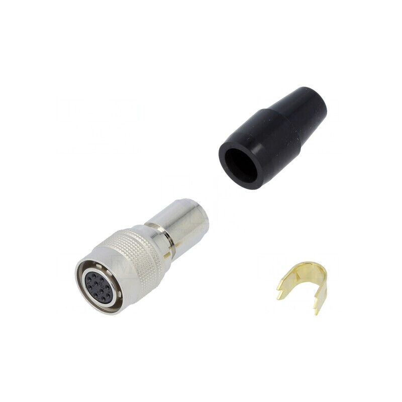 Conector Circular HR10 Push-Pull Mufă 2A Argintat Lipire | Electronic-mag.ro | Componente Electronice