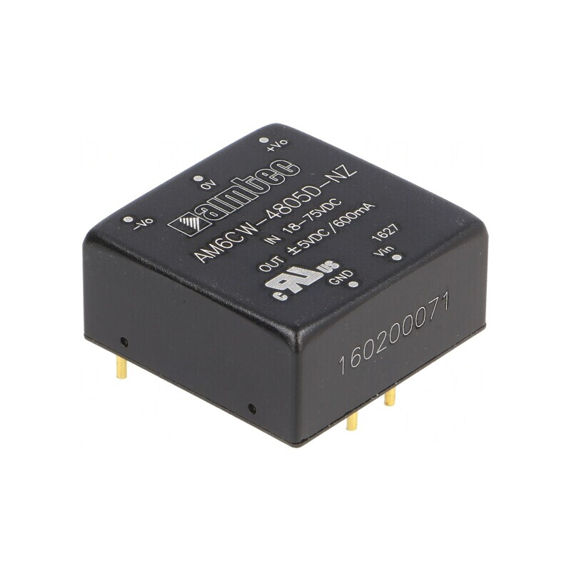 Convertor DC/DC 6W 18-75V la 5V/-5V | Electronic-mag.ro | Componente Electronice
