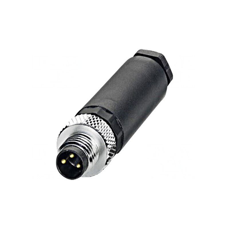 Conector M8 3 PIN Drept pe Cablu 4A 60V | Electronic-mag.ro | Componente Electronice