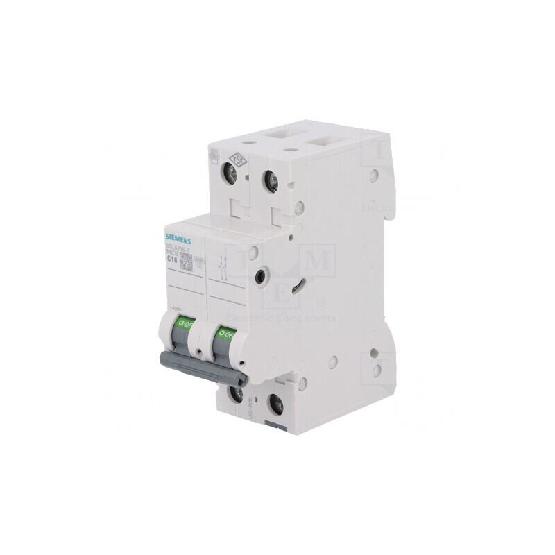 Întrerupător de Supracurent 16A 2P 400V C | Electronic-mag.ro | Componente Electronice