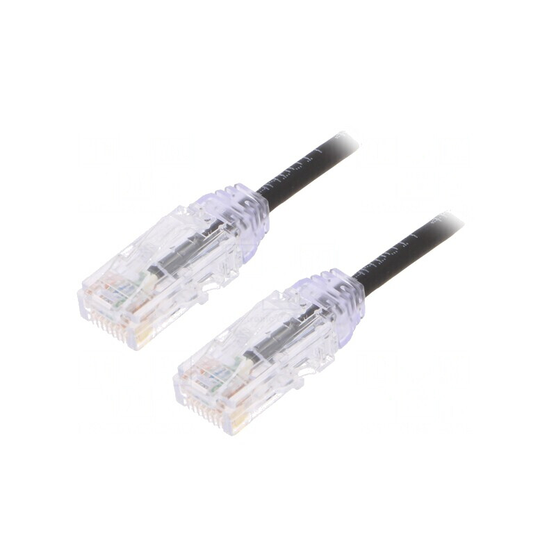 Patch Cord Cat6 Negru 3m 28AWG U/UTP LSZH | Electronic-mag.ro | Componente Electronice