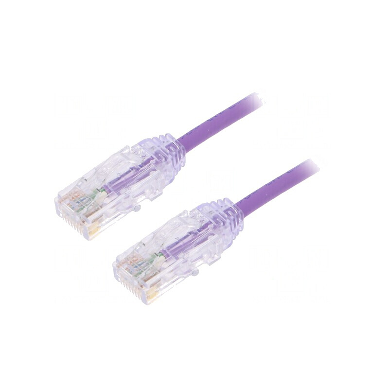 Patch cord UTP LSZH violet 3m 28AWG | Electronic-mag.ro | Componente Electronice