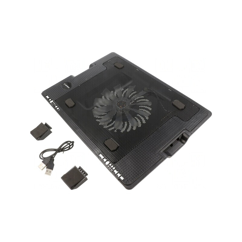 Suport de răcire USB pentru notebook negru 0,5m | Electronic-mag.ro | Componente Electronice