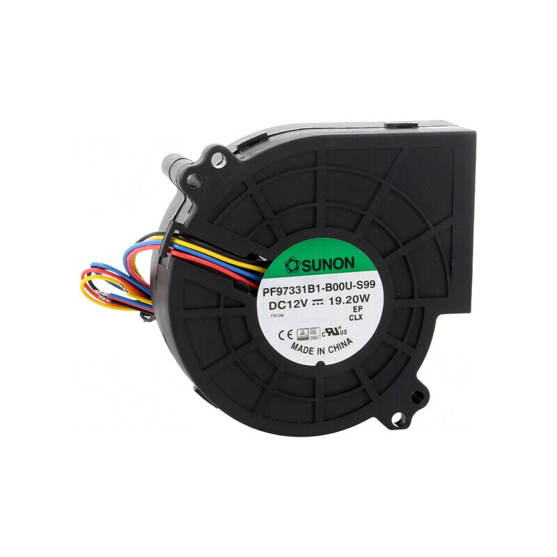 Ventilator DC Blower 12V 97x95x33mm 72m3/h 58dBA | Electronic-mag.ro | Componente Electronice