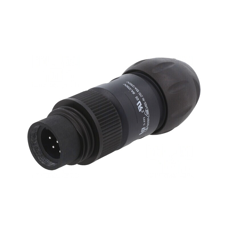 Conector circular 250V 7 pini mufă tată pe cablu | Electronic-mag.ro | Componente Electronice