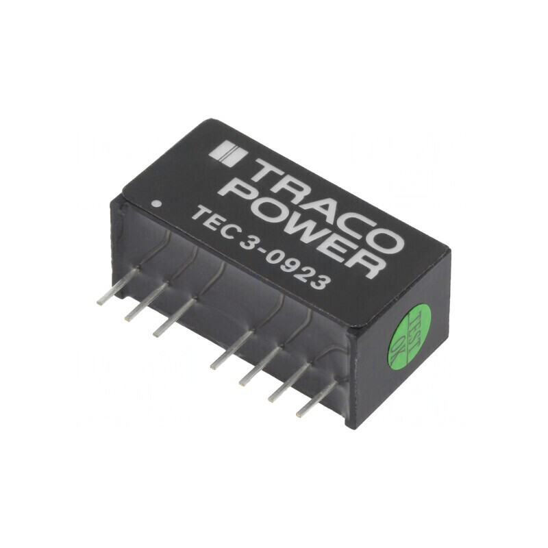 Convertor DC/DC 3W 4,5-13,2V la 15V/-15V TEC 3-0923 | Electronic-mag.ro | Componente Electronice