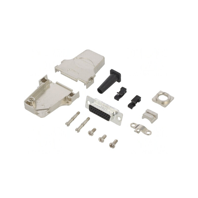 Conector D-Sub 26 PIN Mamă Unghi 45° Lipire Gold Flash | Electronic-mag.ro | Componente Electronice