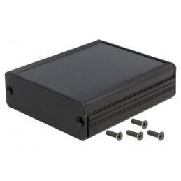 Carcasă Aluminiu Neagră AKG 69x80x24mm | Electronic-mag.ro | Componente Electronice
