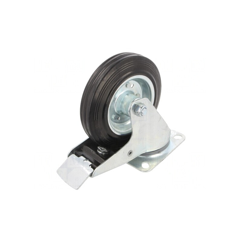 Roată de Transport 160mm 160kg Guma SM | Electronic-mag.ro | Componente Electronice