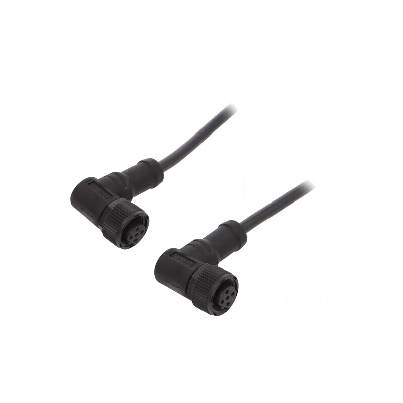 Cablu senzori automatizări M12 1m mufă-mufă | Electronic-mag.ro | Componente Electronice