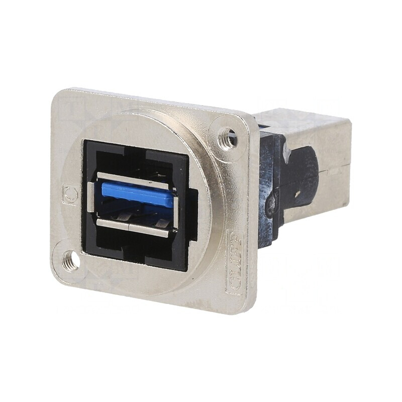 Adaptor USB A și B Soclu Metalic 3.0 19x24mm | Electronic-mag.ro | Componente Electronice