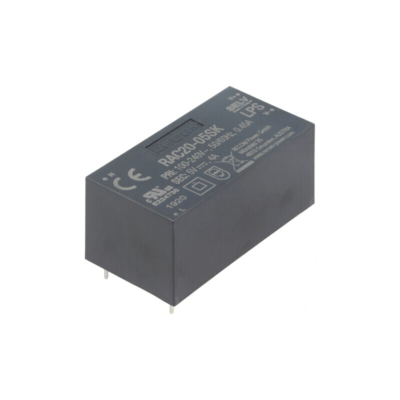 Convertor AC/DC 20W 5VDC RAC20-05SK | Electronic-mag.ro | Componente Electronice Convertor AC/DC 20W 5VDC RAC20-05SK | Electronic-mag.ro | Componente Electronice