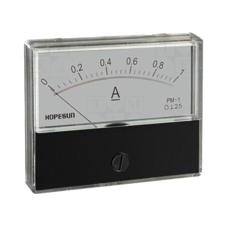 Ampermetru de Panou AC 0-1A Clasa 2.5 70x60mm | Electronic-mag.ro | Componente Electronice