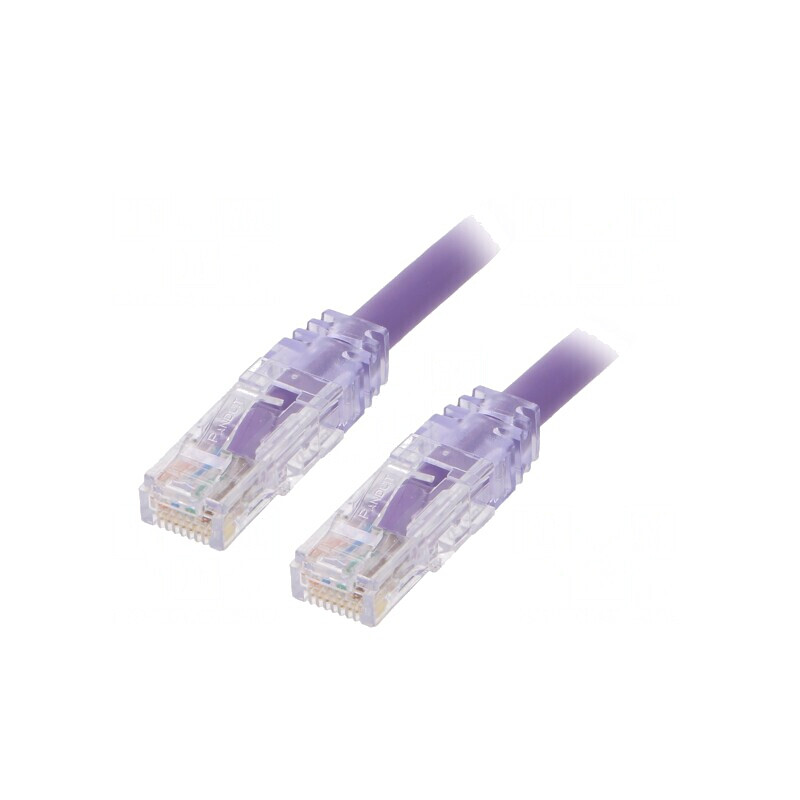 Patch cord violet TX6A™ 10Gig U/UTP 6a 0,5m | Electronic-mag.ro | Componente Electronice