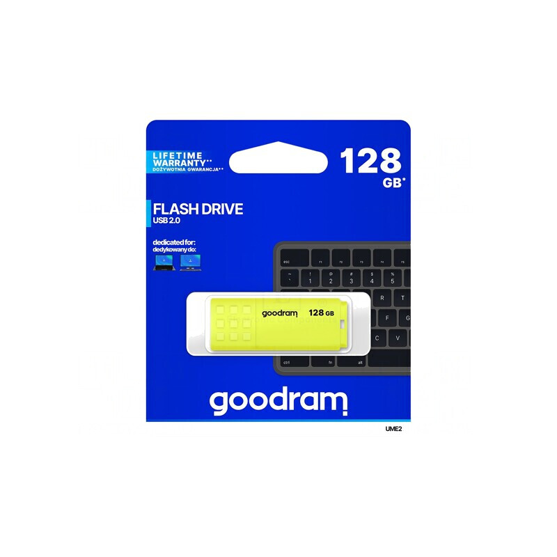 Memorie USB 2.0 128GB Galbenă | Electronic-mag.ro | Componente Electronice