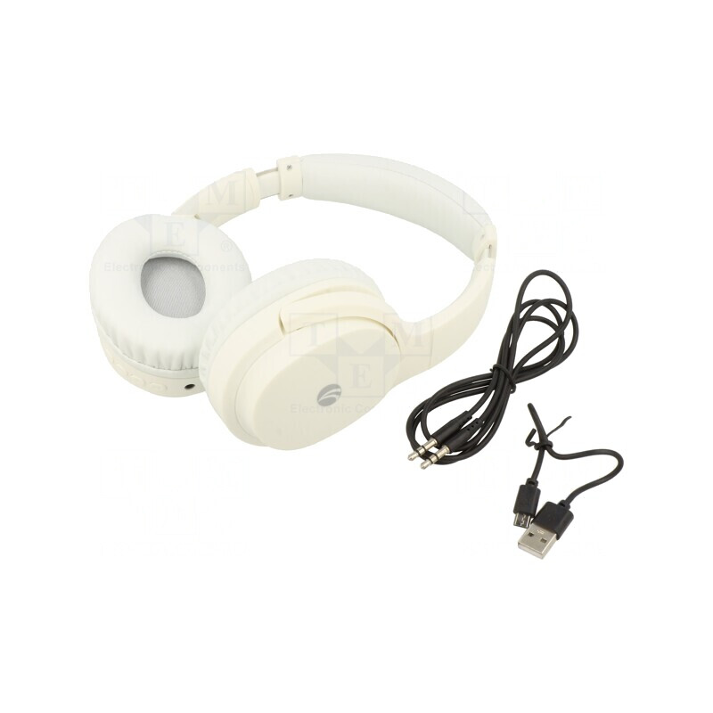 Căști Bluetooth 5.0 Over-Ear Albe 5h | Electronic-mag.ro | Componente Electronice Căști Bluetooth 5.0 Over-Ear Albe 5h | Electronic-mag.ro | Componente Electronice
