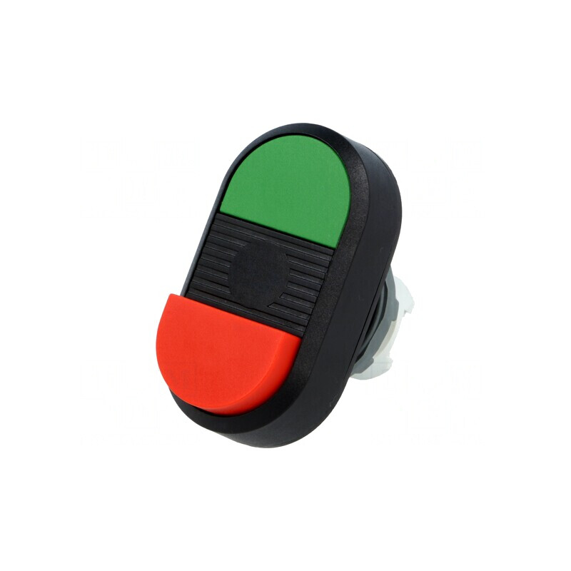 Comutator dublu 22mm roșu/verde | Electronic-mag.ro | Componente Electronice