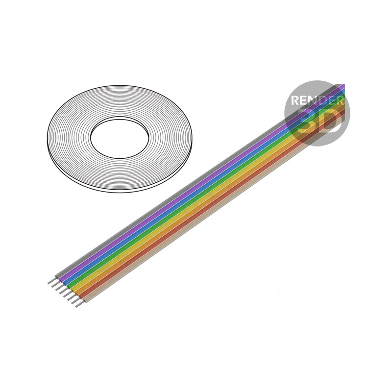 Cablu Bandă 1,27mm Cu 8x28AWG Neecranat PVC | Electronic-mag.ro | Componente Electronice Cablu Bandă 1,27mm Cu 8x28AWG Neecranat PVC | Electronic-mag.ro | Componente Electronice
