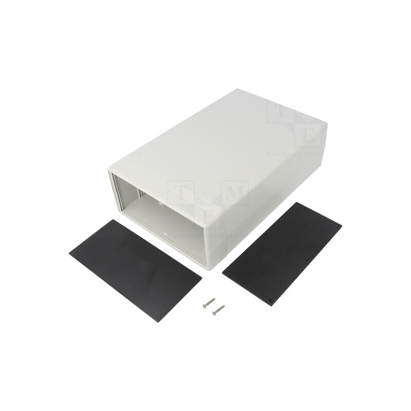 Carcasă ABS Gri IP54 cu Panou 160x250x76mm | Electronic-mag.ro | Componente Electronice
