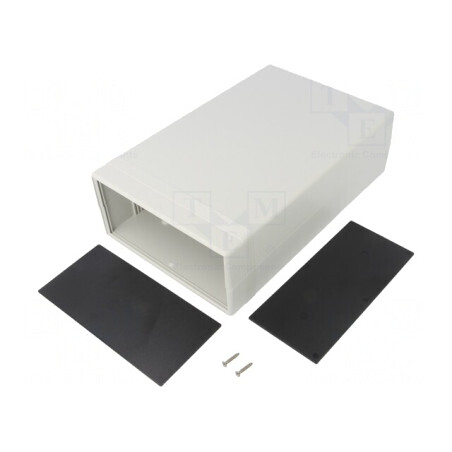 Carcasă ABS Gri IP54 cu Panou 160x250x76mm | Electronic-mag.ro | Componente Electronice
