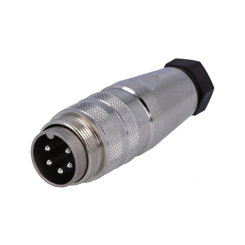 Mufă Tată M16 cu 5 Pini pentru Lipire pe Cablu 5A 300V Drept | Electronic-mag.ro | Componente Electronice