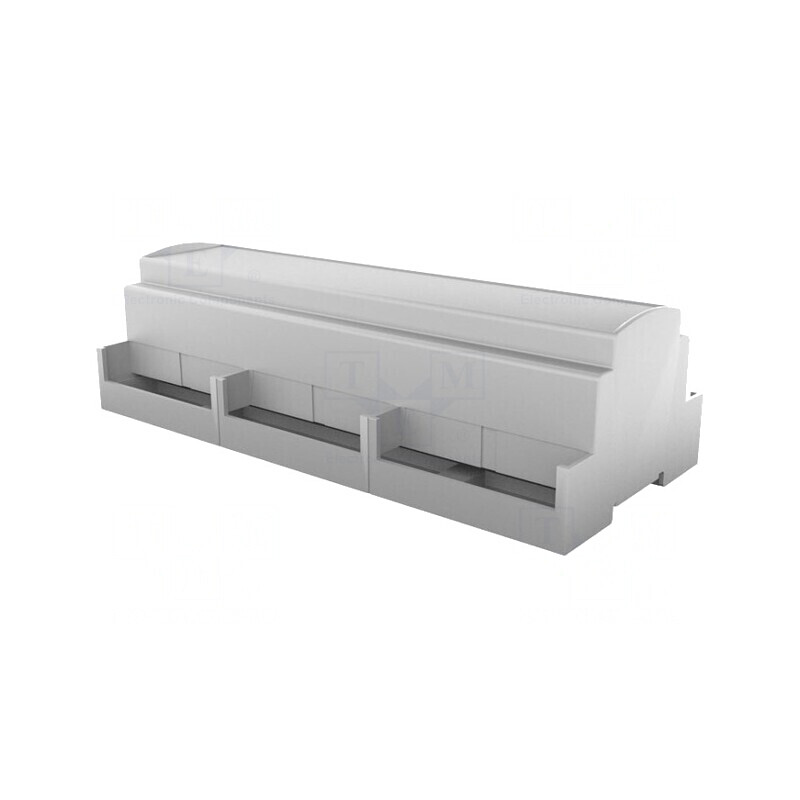 Carcasă gri pentru șină DIN 91x213x62mm 12 module | Electronic-mag.ro | Componente Electronice Carcasă gri pentru șină DIN 91x213x62mm 12 module | Electronic-mag.ro | Componente Electronice