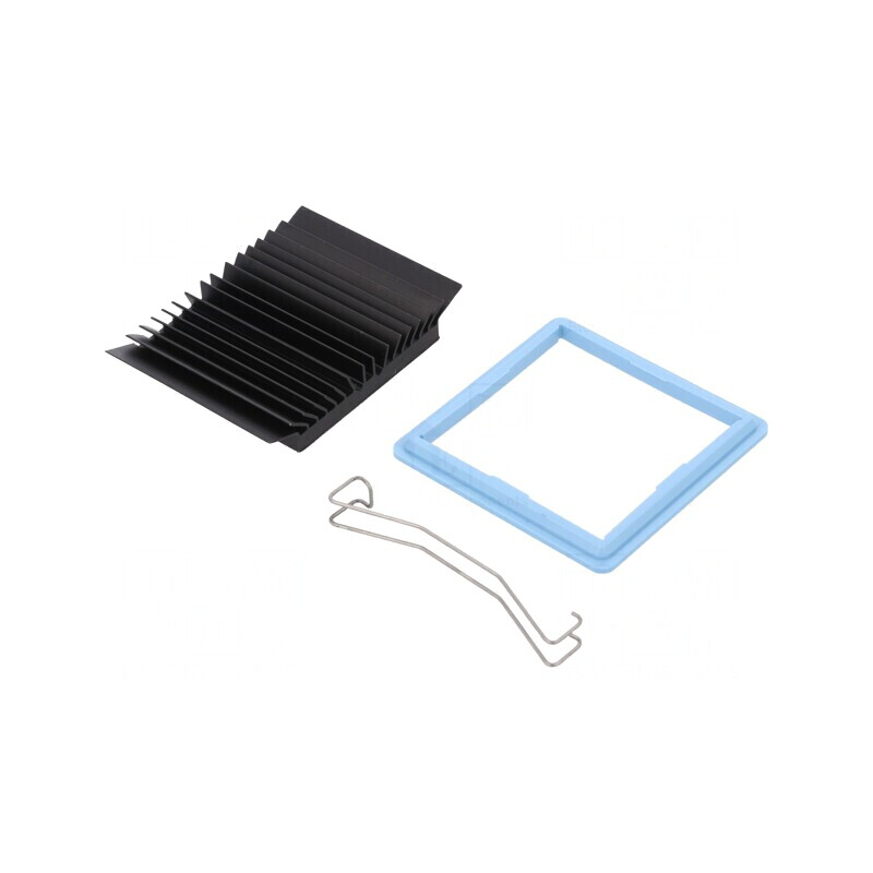 Radiator BGA Negru 45x45mm | Electronic-mag.ro | Componente Electronice