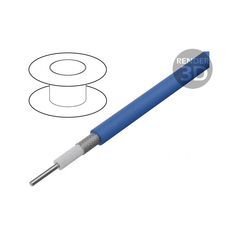 Cablu Coaxial Semi Flex 141 Cu FEP 4,1mm | Electronic-mag.ro | Componente Electronice