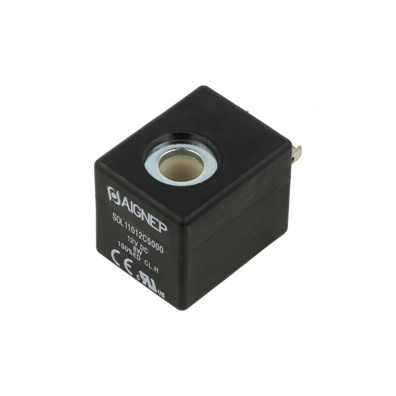 Bobină electrovalvă 12V DC 8W 10mm IP65 | Electronic-mag.ro | Componente Electronice