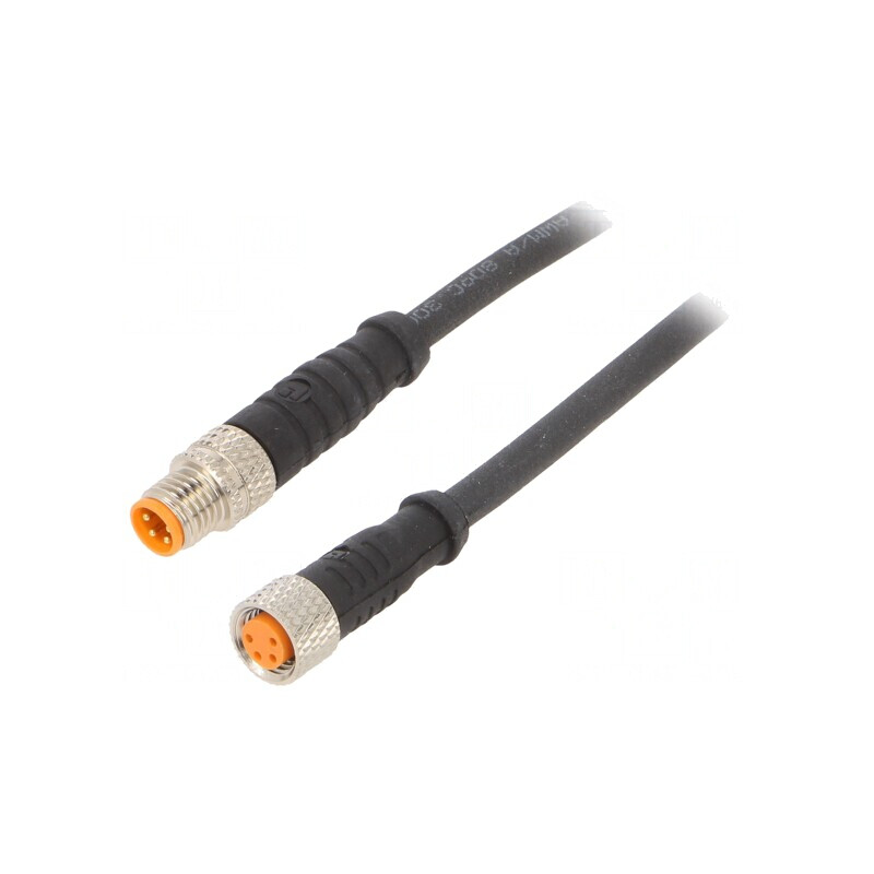 Cablu de Conectare M8 4P 2m PVC | Electronic-mag.ro | Componente Electronice