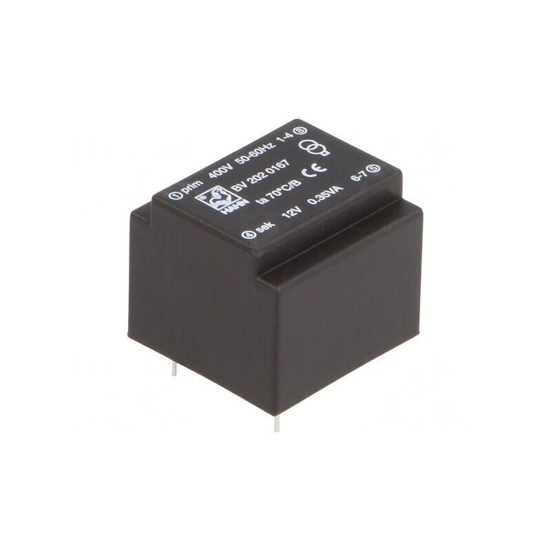 Transformator încapsulat 0,35VA 400VAC 12V PCB BV | Electronic-mag.ro | Componente Electronice
