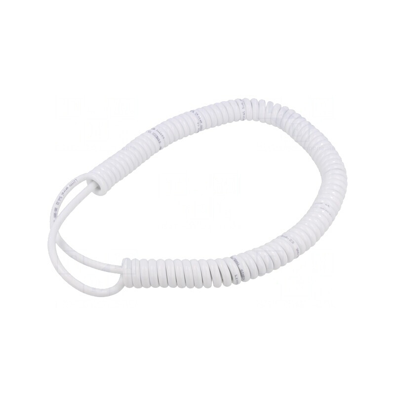 Cablu spiralat neecranat alb 300V 0,5m-2m | Electronic-mag.ro | Componente Electronice Cablu spiralat neecranat alb 300V 0,5m-2m | Electronic-mag.ro | Componente Electronice