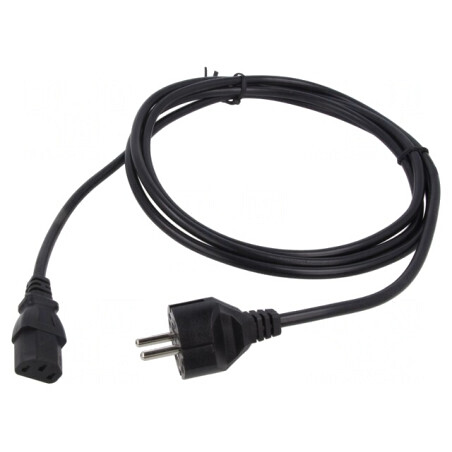 Cablu Alimentare 3x1mm2 2.5m Negru | Electronic-mag.ro | Componente Electronice