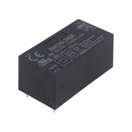 Convertor AC/DC 20W 24VDC RAC20-24SK | Electronic-mag.ro | Componente Electronice