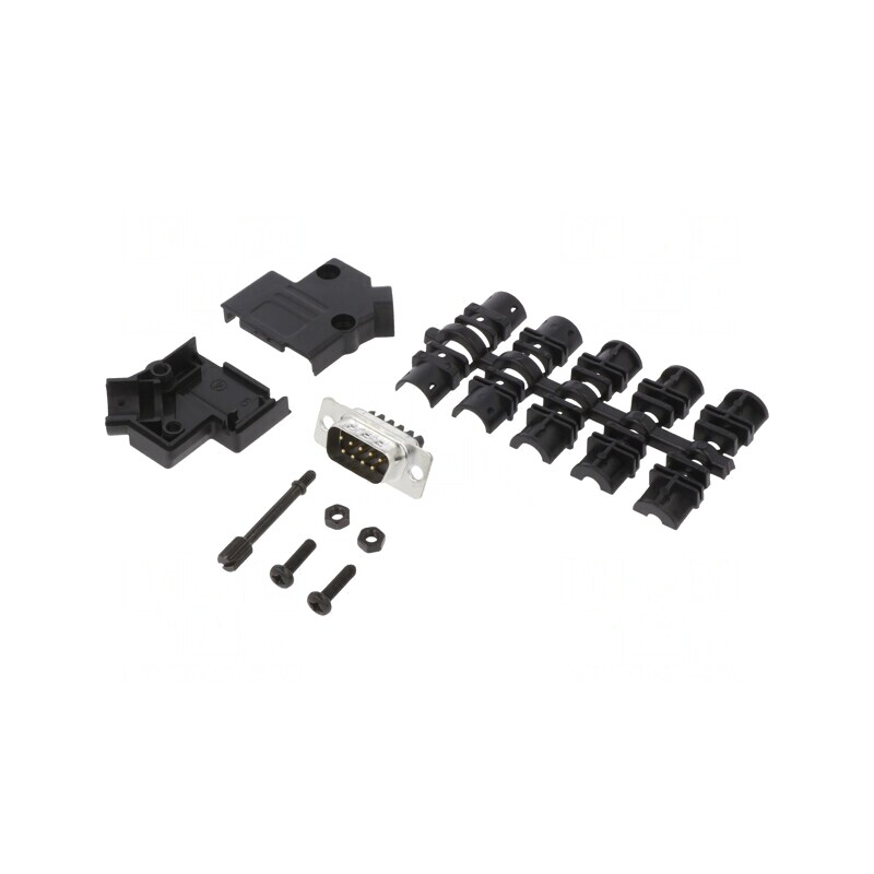 Conector D-Sub 9-Pin Tată Unghi 45° Terminal Șurub Cablaj | Electronic-mag.ro | Componente Electronice