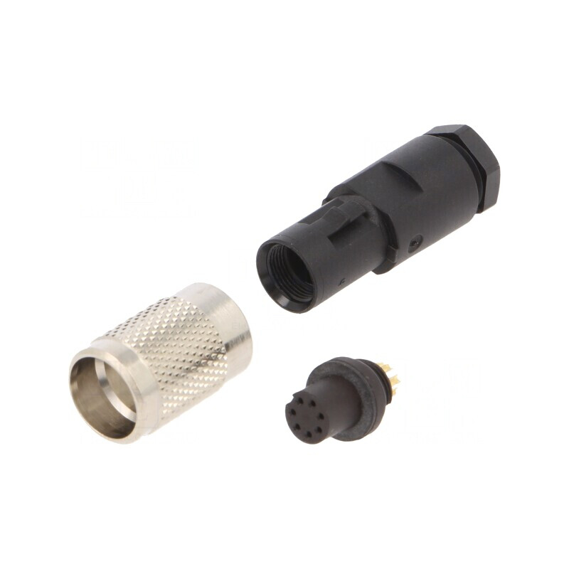 Conector M9 Mamă Aurit IP67 125V 7 PIN Pe Cablu | Electronic-mag.ro | Componente Electronice