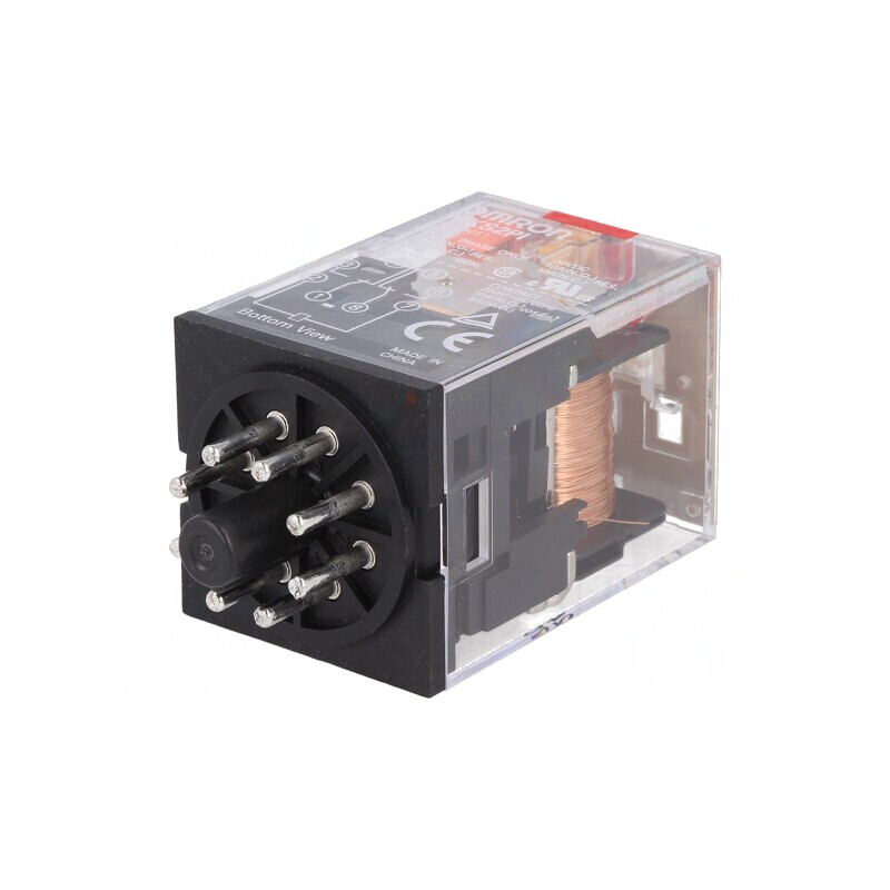 Releu Electromagnetic DPDT 24VAC 10A | Electronic-mag.ro | Componente Electronice