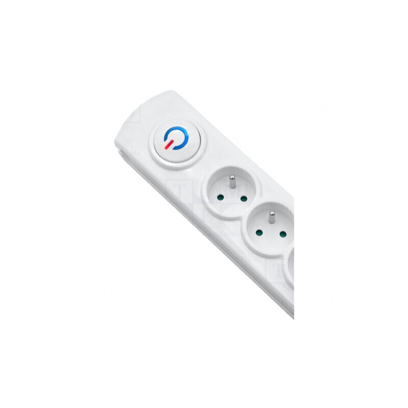Prelungitor cu Protecție la Supratensiune, 8 Prize, 10A | Electronic-mag.ro | Componente Electronice