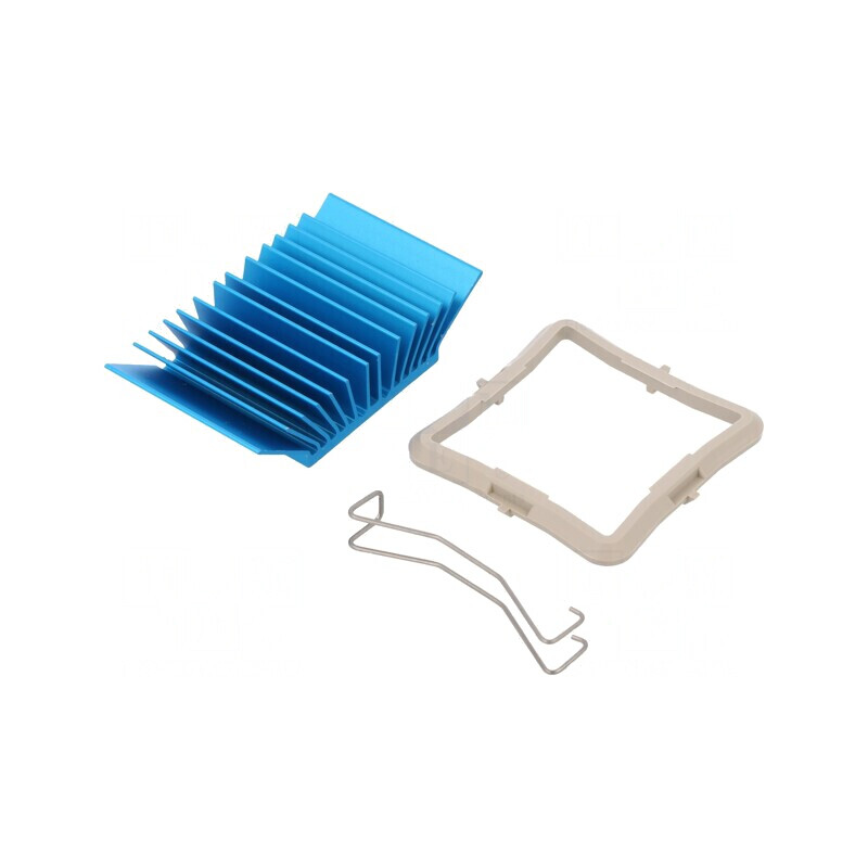 Radiator Extrudat cu Aripioare BGA Albastru 35mm x 35mm | Electronic-mag.ro | Componente Electronice Radiator Extrudat cu Aripioare BGA Albastru 35mm x 35mm | Electronic-mag.ro | Componente Electronice