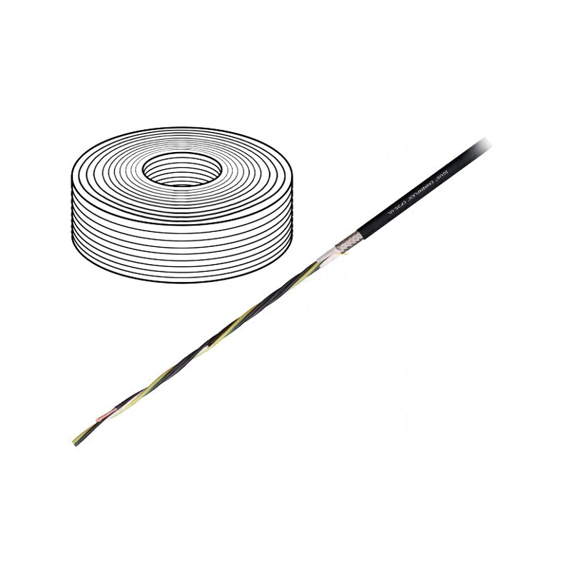 Cablu motor chainflex CF35.UL 4G1,5mm2 negru litat | Electronic-mag.ro | Componente Electronice