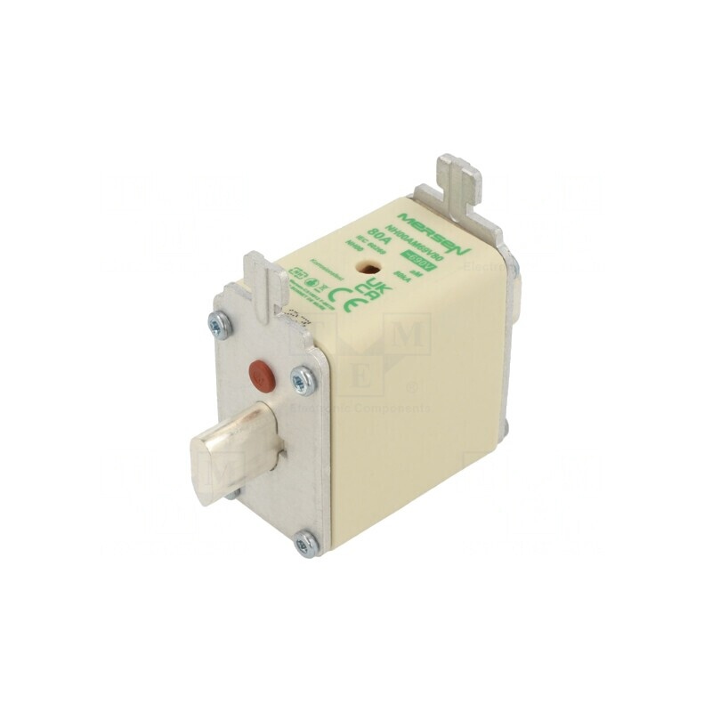 Siguranță Ceramică Industrială 80A 690V NH00 | Electronic-mag.ro | Componente Electronice