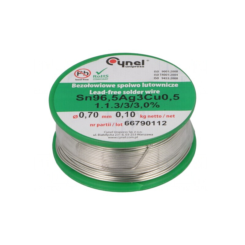 Sârmă de Lipit fără Plumb 700um 100g | Electronic-mag.ro | Componente Electronice