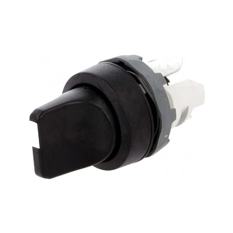 Comutator Rotativ 22mm 2 Poziții Negru | Electronic-mag.ro | Componente Electronice