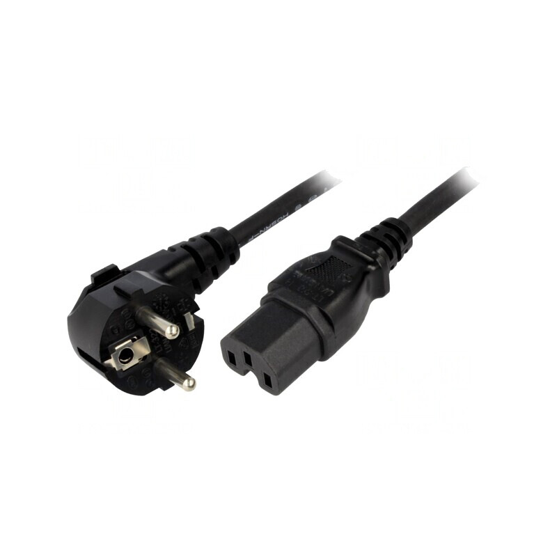 Cablu Alimentare 5m Ștecăr CEE 7/7 la IEC C15 | Electronic-mag.ro | Componente Electronice
