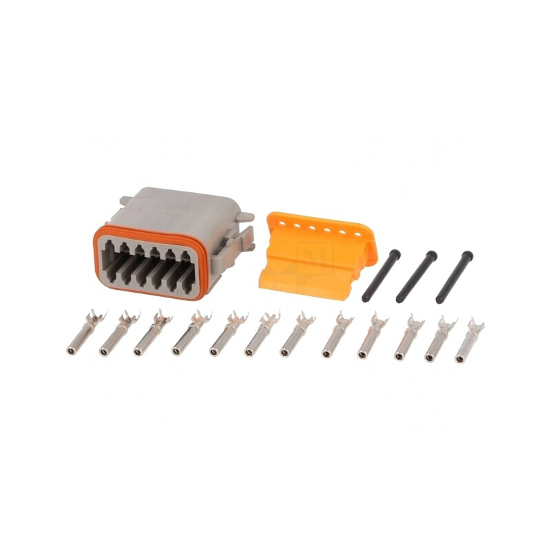 Conector DT 12-PIN mamă pe cablu crimpat | Electronic-mag.ro | Componente Electronice