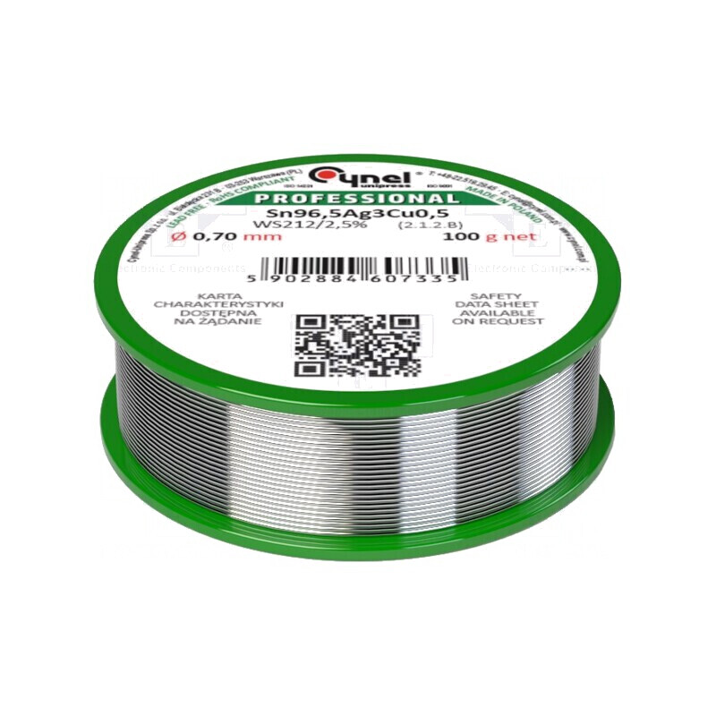 Sârmă de lipit fără plumb 0.7mm 100g | Electronic-mag.ro | Componente Electronice