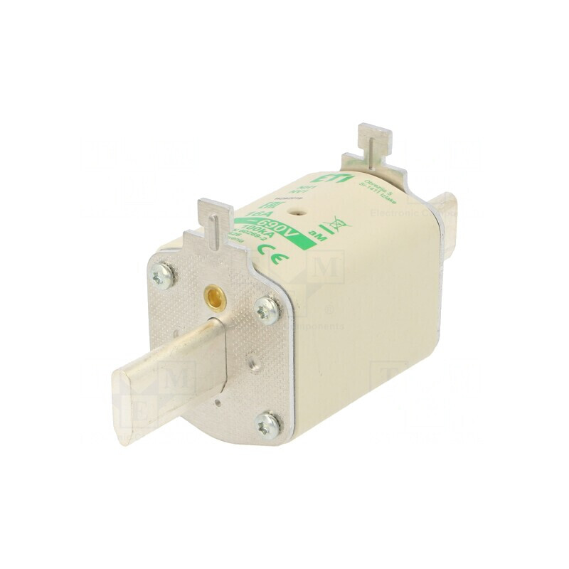 Siguranță ceramică industrială NH1 16A 690VAC | Electronic-mag.ro | Componente Electronice