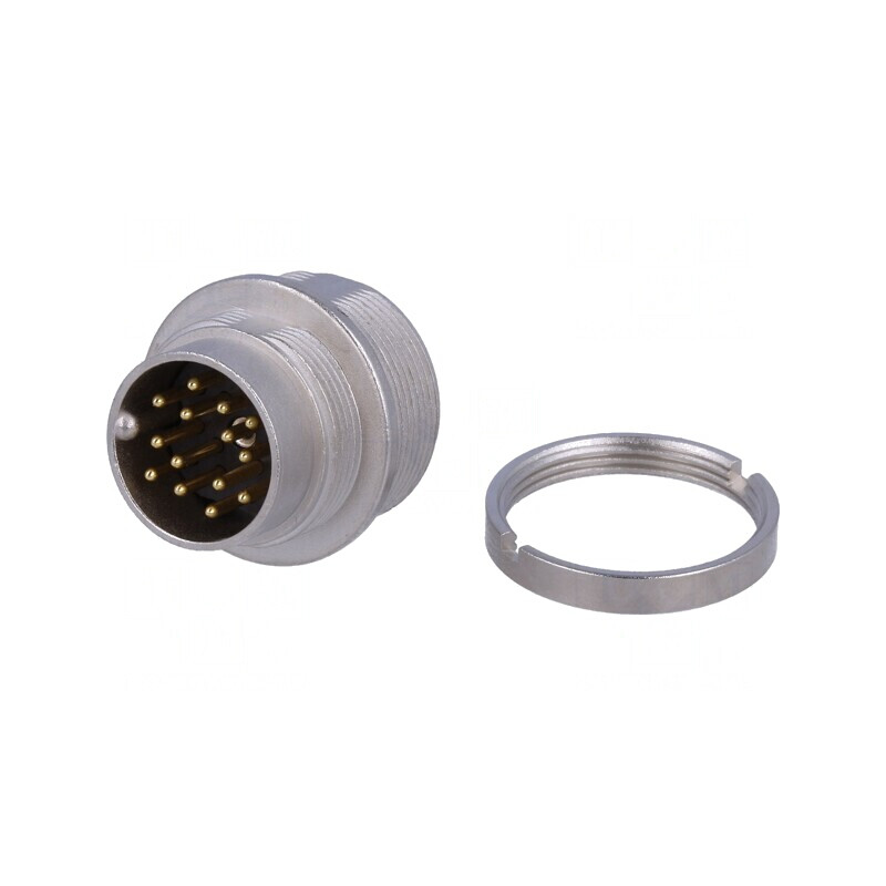 Conector M16 Soclu Tată Lipire PIN 14 3A 60V IP68 | Electronic-mag.ro | Componente Electronice