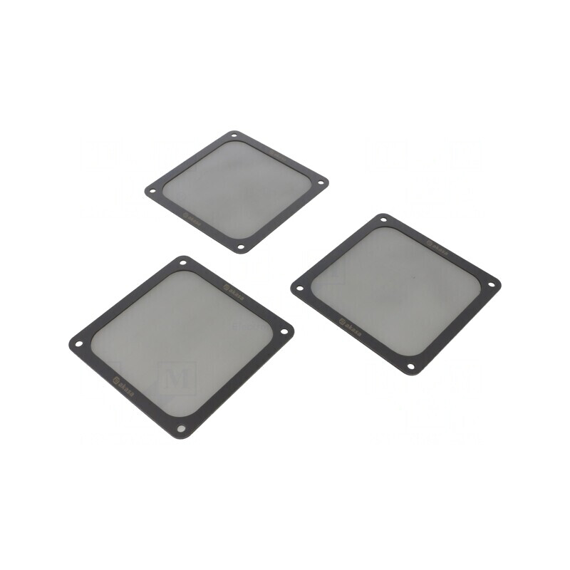 Filtru plastic Ø120mm cu magnet și șuruburi, set 3buc, negru | Electronic-mag.ro | Componente Electronice